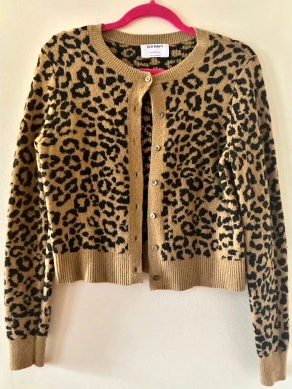 Old Navy Leopard Print Cardigan Size Small